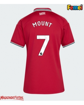 Manchester United Mason Mount #7 Tricou Fotbal Replică 2026-27 Femei Acasa Manchester United Mason Mount #7 Tricou Fotbal Replică 2026-27 Femei Acasa